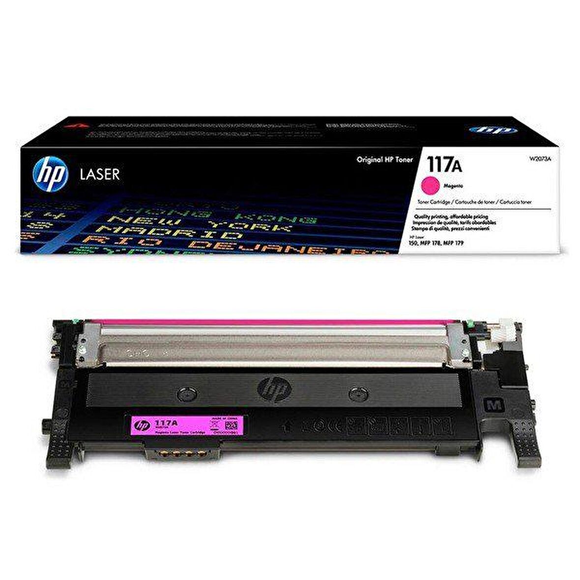 HP 117A Kırmızı Chipli Orjinal Toner  HP MFP 150a|150nw|178nw|179fnw|W2073A-Kraft Kutu